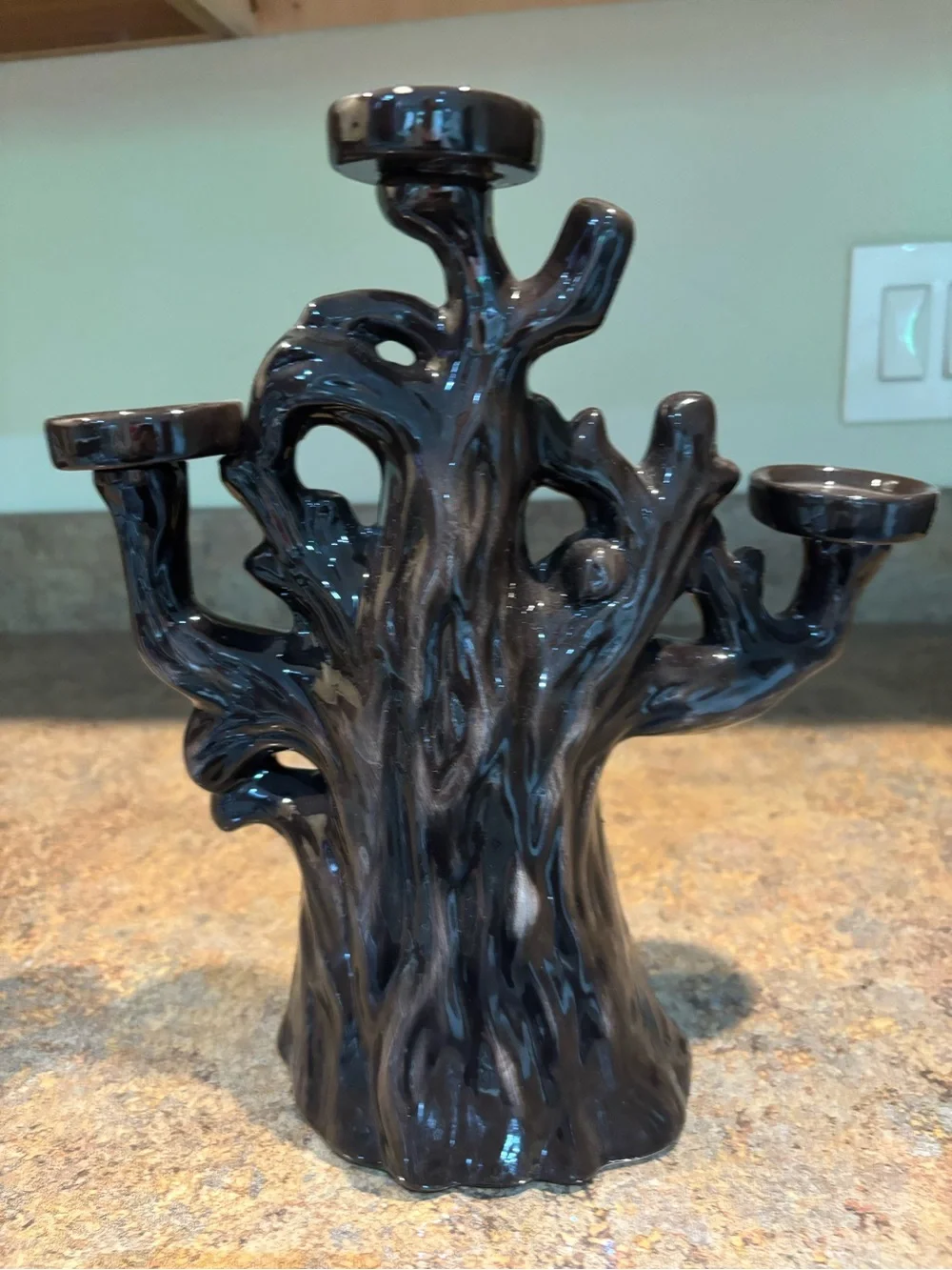 Halloween nightmare before Christmas spooky Tree Candle Holder, home decor
